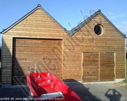 Janvier Constructions Bois - Trégastel - Garage à bateau, ossature bois